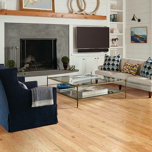 Hardwood flooring in living room | Fredericks Floor covering